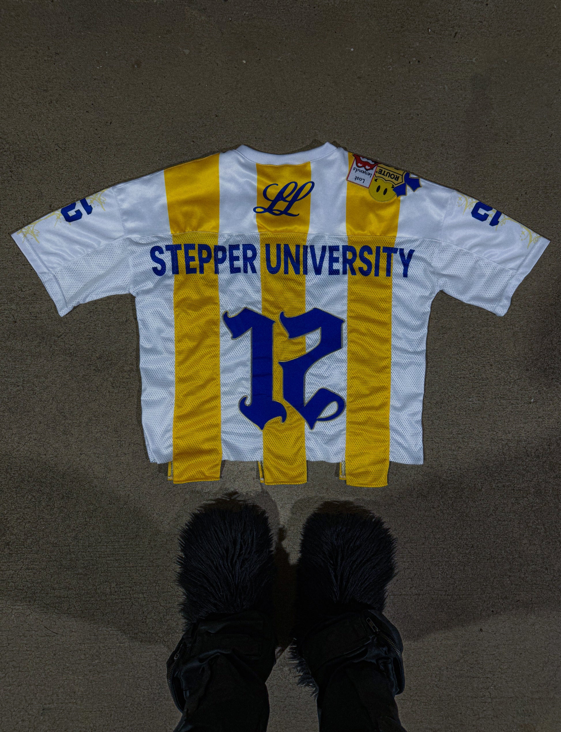 Stepper University Jersey White/Gold